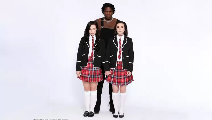 2 School Gals Summon a BBC