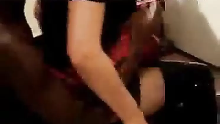 Horny wife fucked and creampied by black stranger