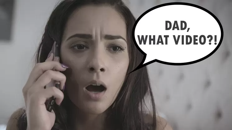 Pranksters Upload Jaye having Sex and her Dad sees it!