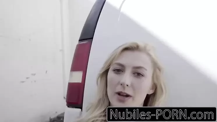 TINY BLONDE CAUGHT IN PUBLIC GETS CREAMPIE PUNISHMENT