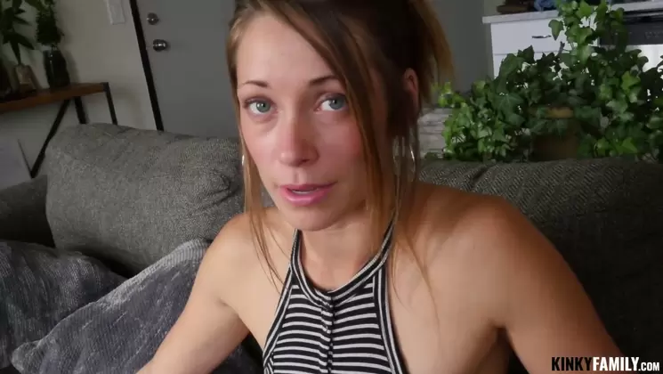 Blackmailed stepsis is left with quivering quim