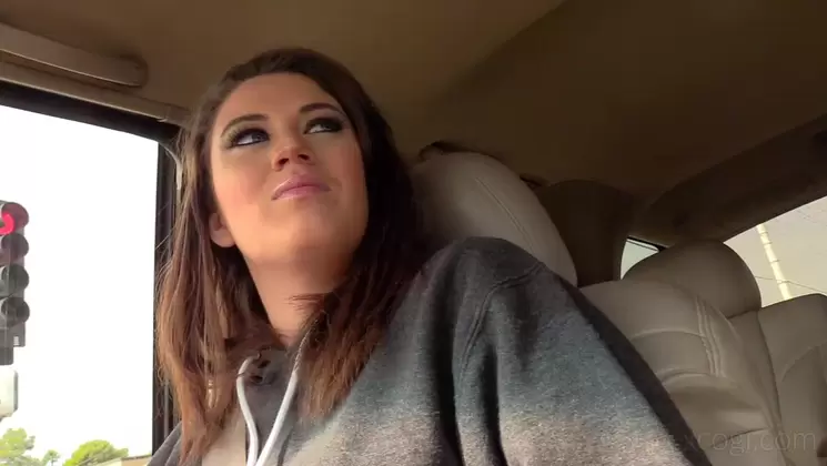 Miranda getting to suck his cock in the car