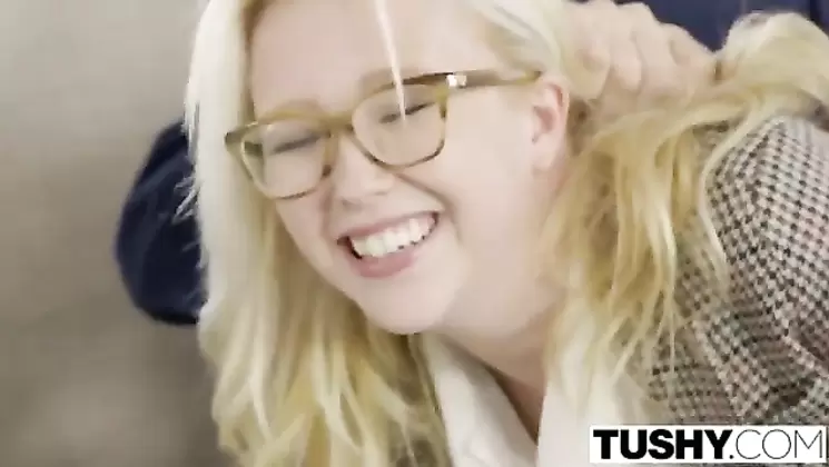 TUSHY First Anal For Blonde Babe Samantha Rone