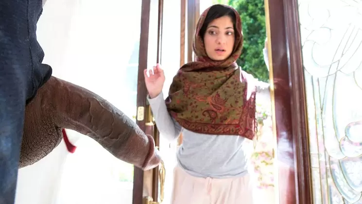 Hijab teen getting some black dick