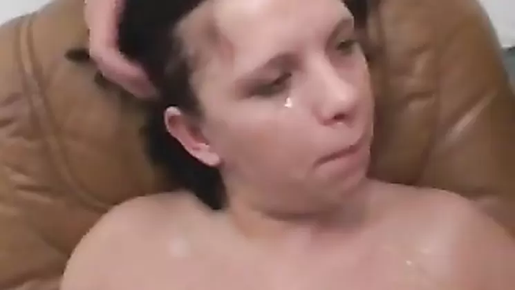 Amateur homemade gangbang with 2 hot cum covered sluts