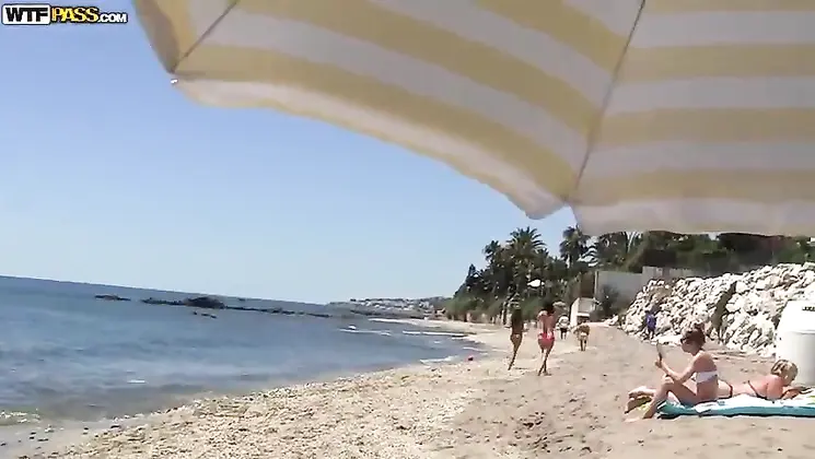 Teen Anal Sex Party On The Sunny Beach