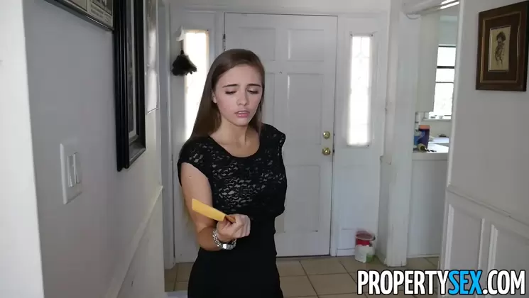 Perfectly shaped hairy realtor gets dirty