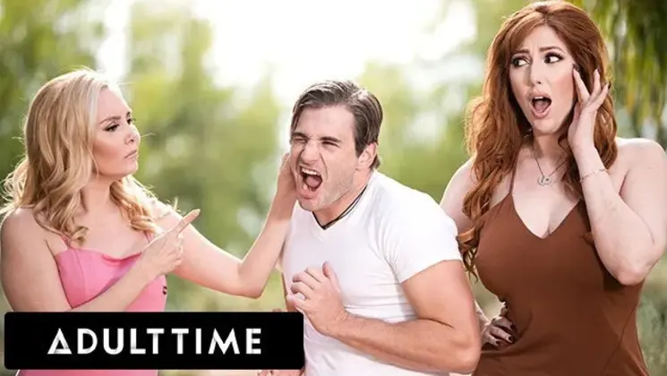 Stepmom Lauren Phillips Catches Her MILF BFF Fucking Her Stepson & JOINS IN!