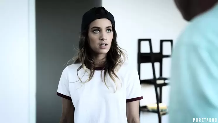 Lesbian teen ends up fucking her stepbrother