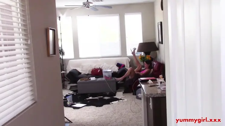 Stepmom caught camming