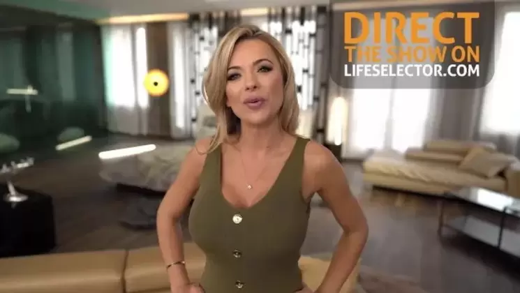 POV porn Shalina Devine, divorcé trapped between two dicks, anal penetration