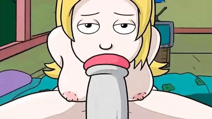 Hentai MILF and teen blowjob