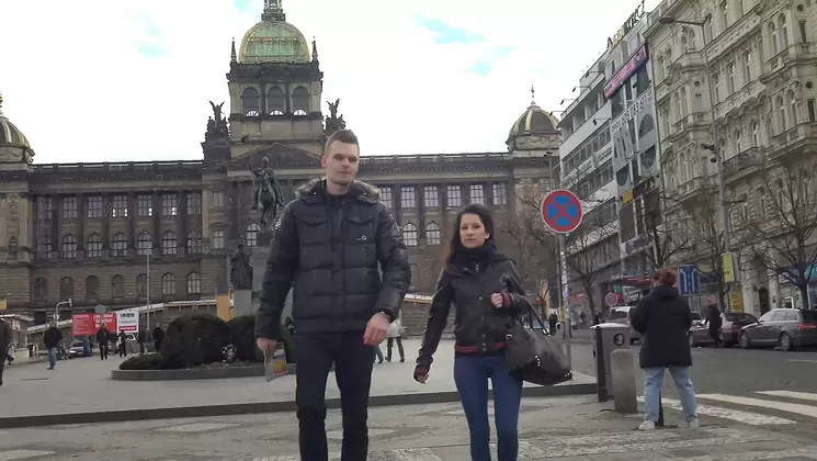 Boy unwillingly let cute GF have sex for money with stranger