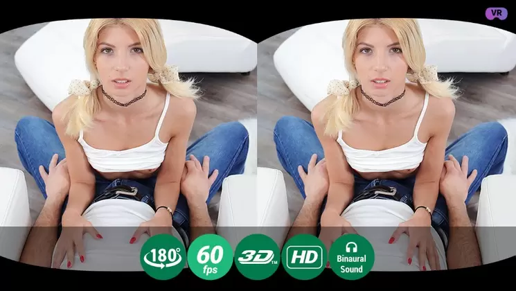 No panties under red skirt