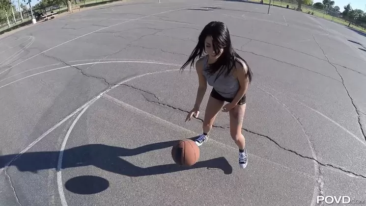 Basketball in a Park