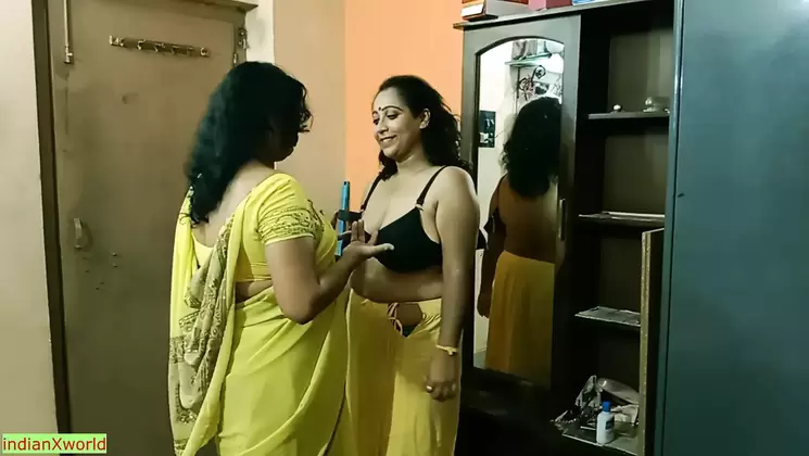 Indian Bengali boy getting scared to fuck two milf bhabhi !! Best erotic thre...