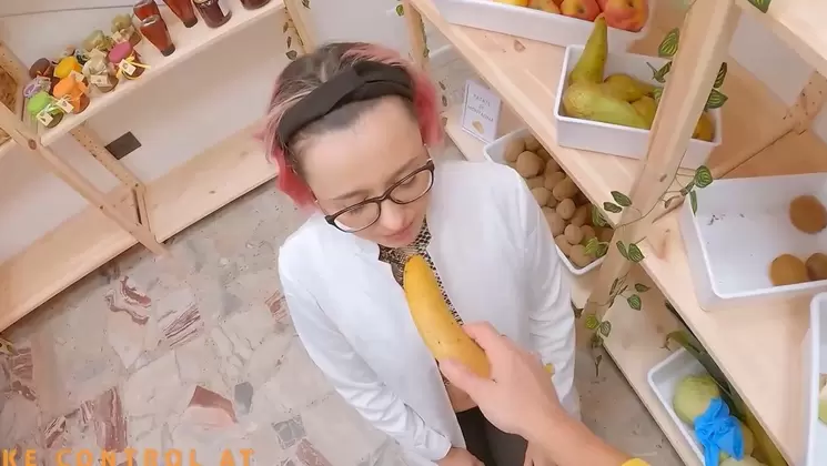 Life Selector - Kinky fruit blowjob demo leads to POV sex with Ursula on PornVe