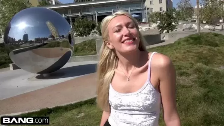 Russian Milf Angelina Bonnet Flashes Her Tits in Public
