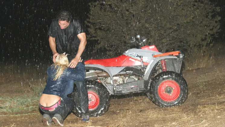 Brittney Skye Gives A Deep Throat Blowjob While Sitting On A 4 Wheeler