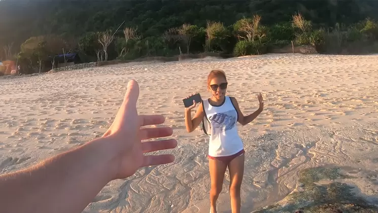 Big ass Thai GF sex after the beach