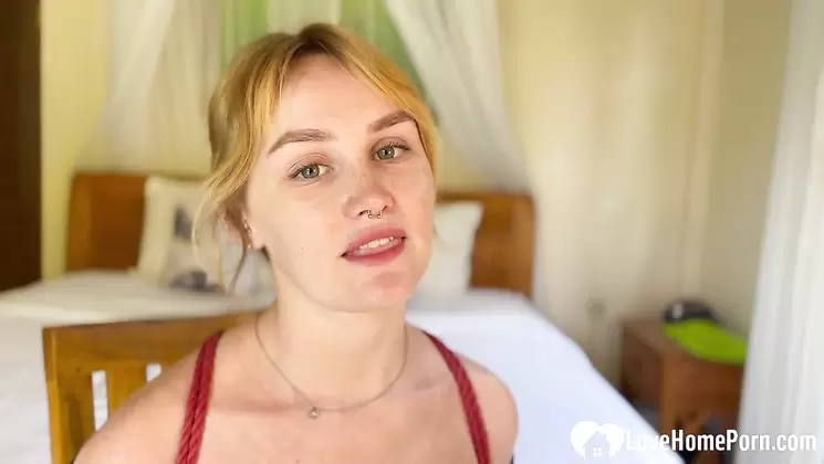 Gagging my beauty and face fucking her