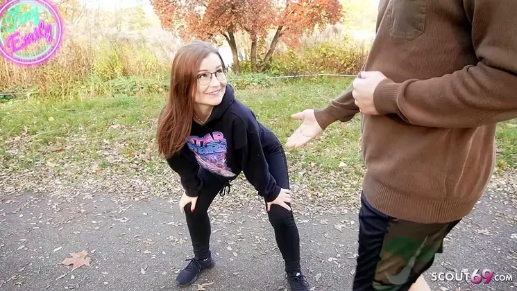 German TinyEmily at Shower Creamie Fuck