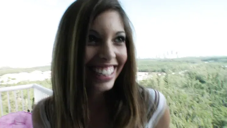 Morgan Dayne Gets Her Face Splattered With Jizz After Getting Picked Up