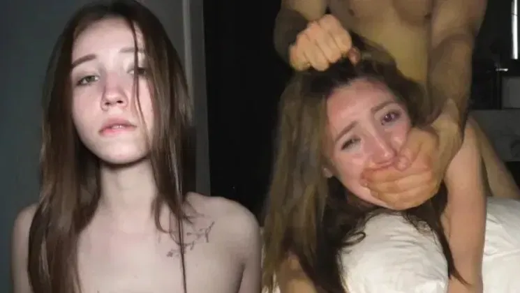 Teen Meat gets roughed up and squirts hard in POV video