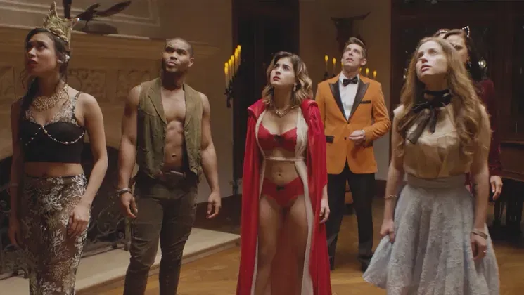 Sexy big tits MILFs solving a mystery