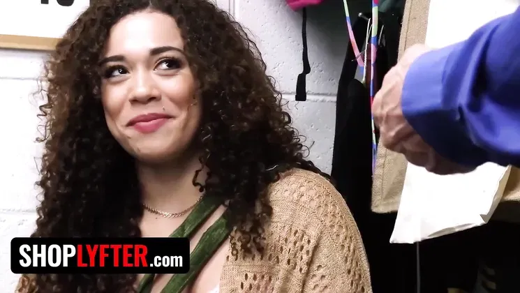 Broke College Student Tries Shoplifting a Hightech Sex a Dildo that Creams