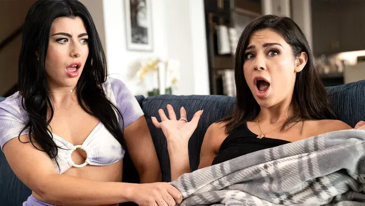 Tiny lesbian teen caught fingering pussy