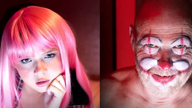 Stepdaughter webcam session with stepdad