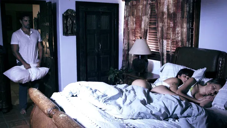 Horny stepdad fuck stepdaughters teen GF