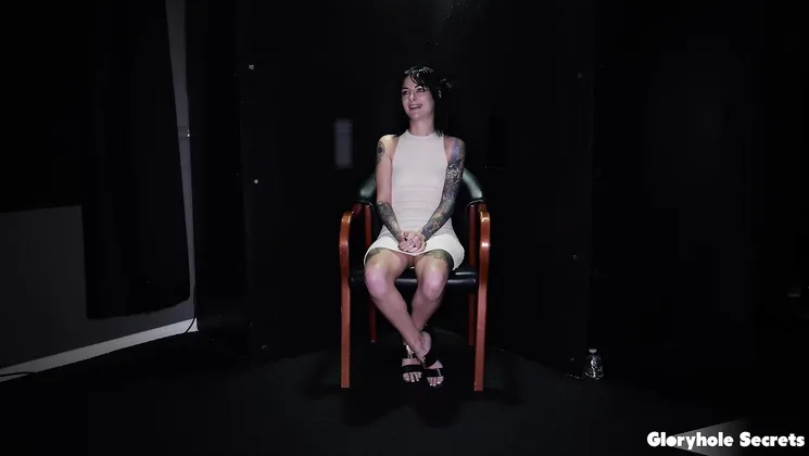 Brunette Inked Babe Loves Deepthroating Cocks