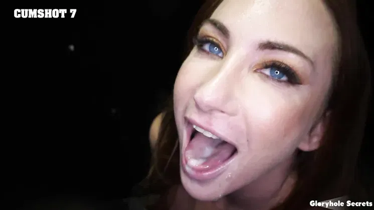 Bombshell Blonde And Nerdy Brunette Are Pros At The Gloryhole