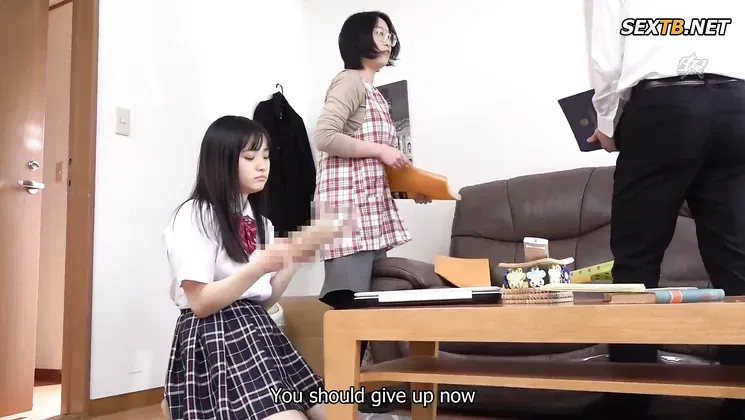 English subtitle Petite Japanese Teen Hanaoto Urara Get Herself Off by Breeding Her Step-Niece