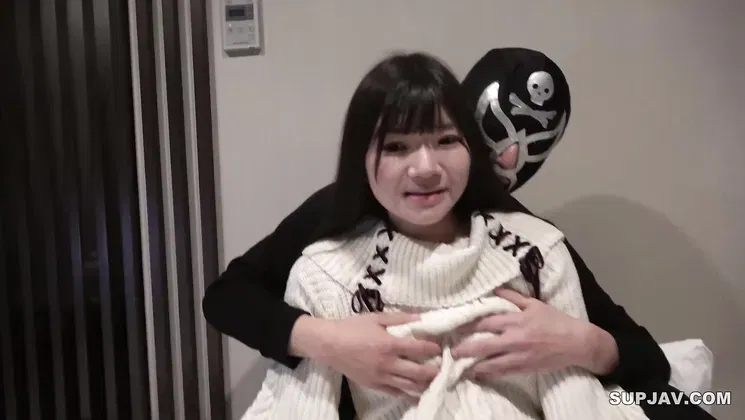 Petite Japanese student with two men gets down and dirty in hot schoolgirl action