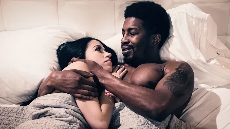 Petite MILF fucks husbands BBC stepbro