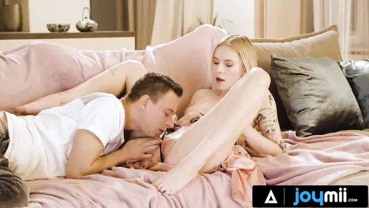 Mimi Cica and Nikki Nuttz share a steamy, erotic fuck session that ends in a messy cum shower