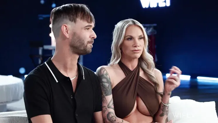 Tattooed MILF Kaci And Dakota Ride BBC while hubby films in front of the camera