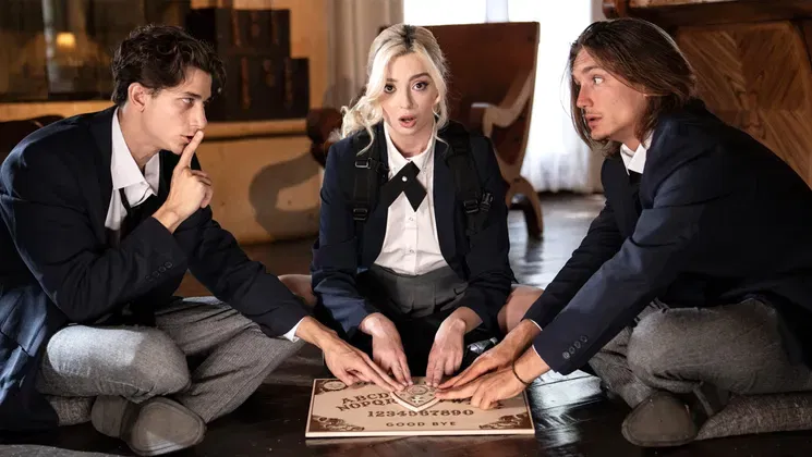 Virgin schoolgirl DPed by stepbrothers