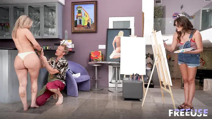 Nicole Aria and Selina Bentz: Two hot milfs with big asses and tits, who love to fuck!