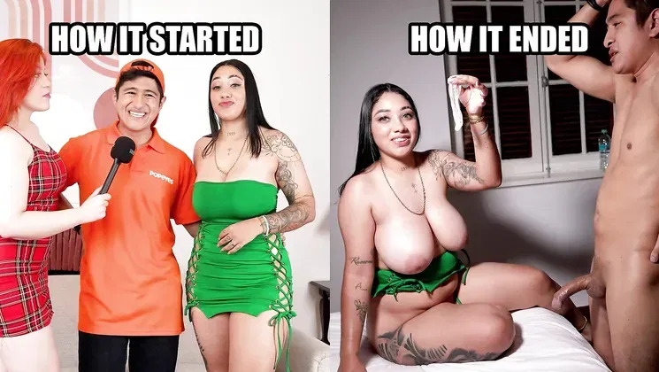 Become A Porn Actress: Big Tits Latina Nervous Quits Her Job While Taking A Creampie!