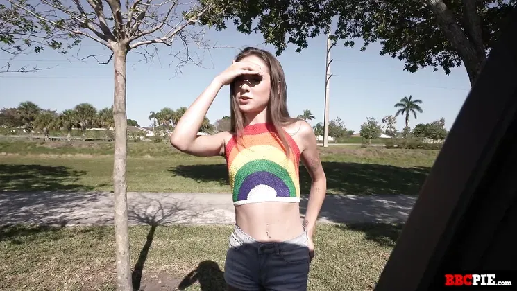 Daisy Fox gets her tight pussy stretched by a massive black cock