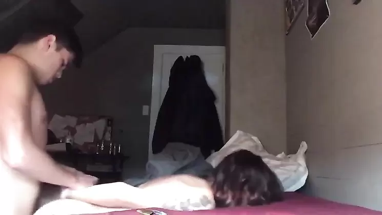 Slender college teen fucked hard in dorm room - Amateur