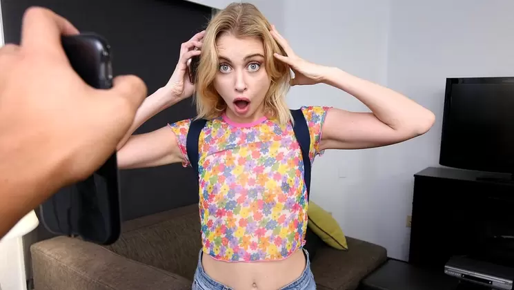 Sneaky Stepsister Chloe Cherry caught in the Act!